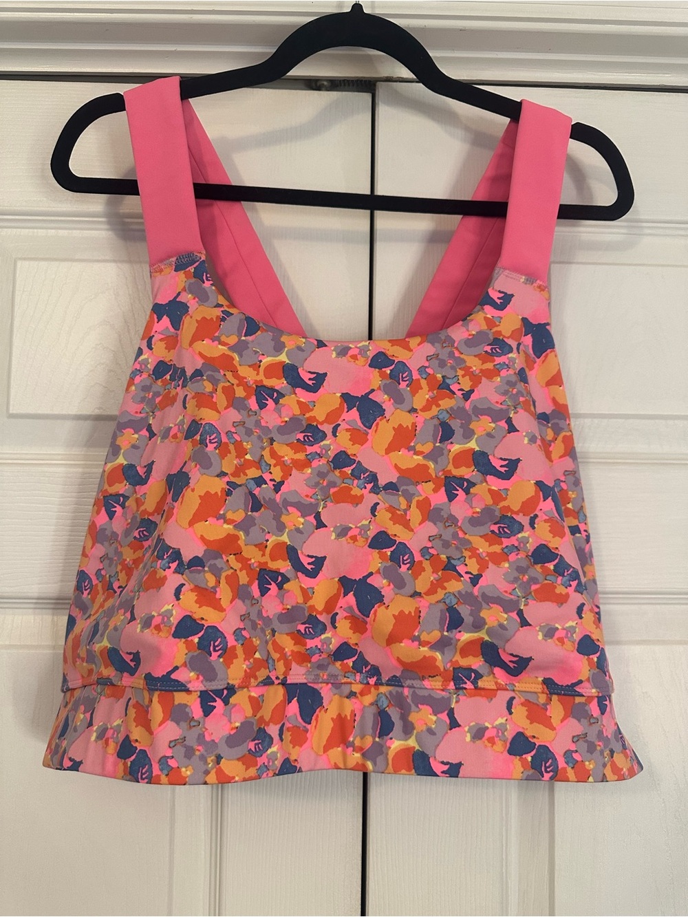Girls' Pink Floral Tankini Swim Top - Kids Swim